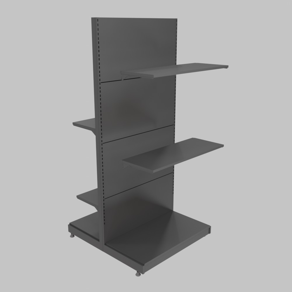 Double-sided shelving unit with 4 shelves - Image 2