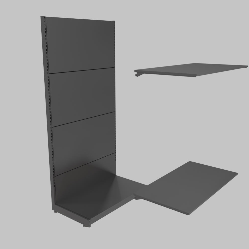 Perforated Shelving Unit with 2 Shelves - Image 2