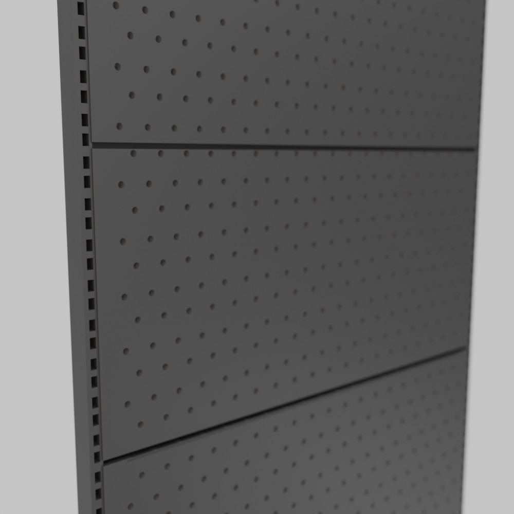 Metal Perforated Shelving Unit Without Shelves for Store and Warehouse - Image 2