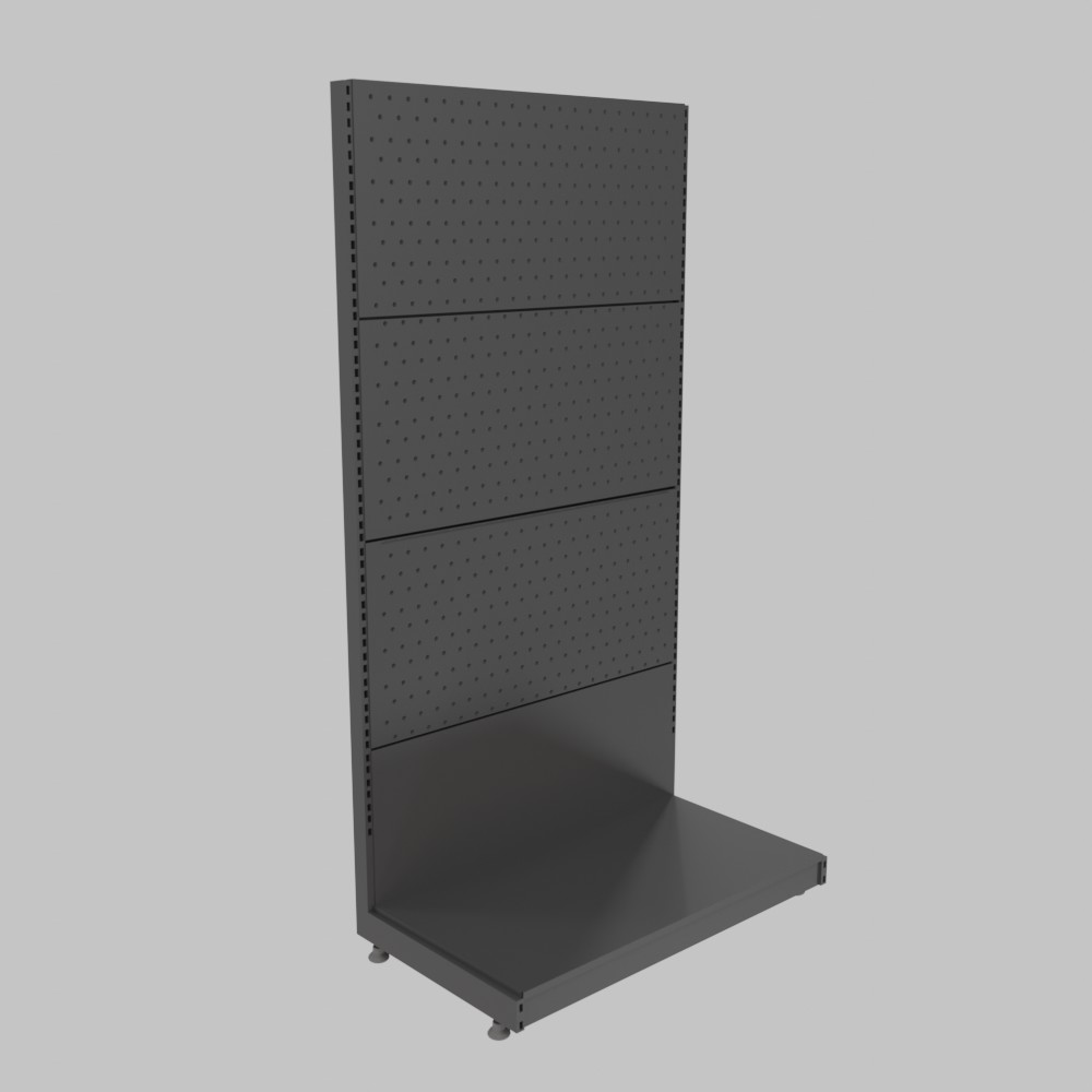 Metal Perforated Shelving Unit Without Shelves for Store and Warehouse - Image 3