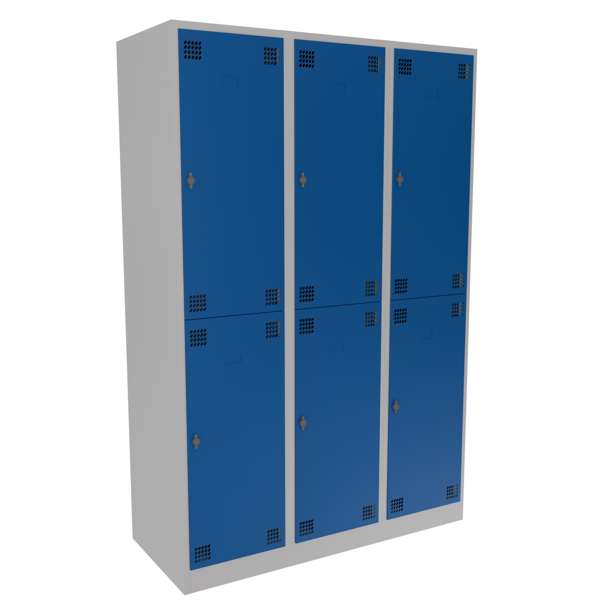 Six door two tier metal locker