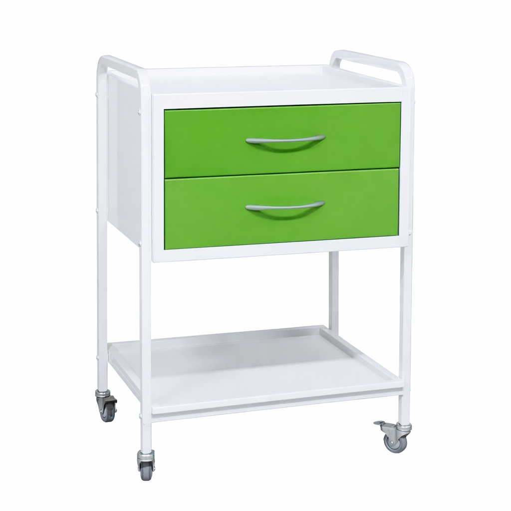 Medical manipulation table SM-2 with two drawers hospital trolley on wheels