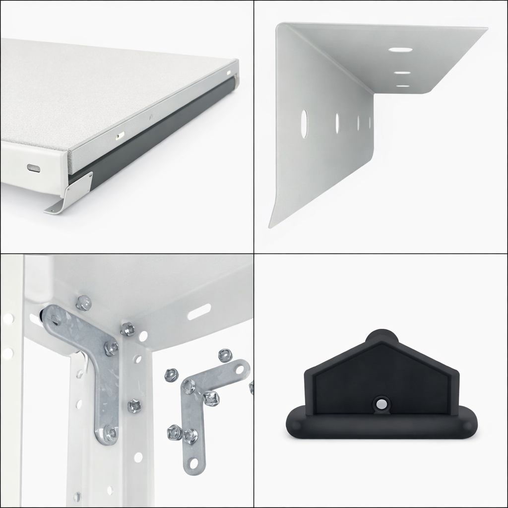 Metal Storage Rack REK made of cold-rolled steel with powder coating, AV4