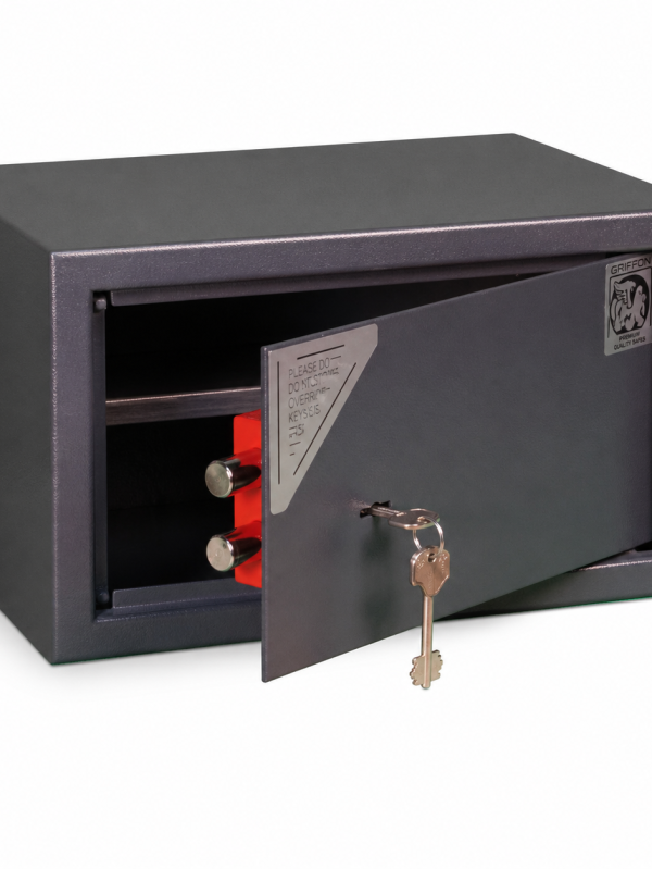 metal office safe MS-303-12 front view with open door
