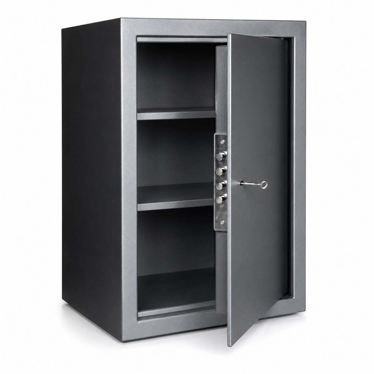 AV4 metal office safe with shelves and internal lockable compartment steel safe