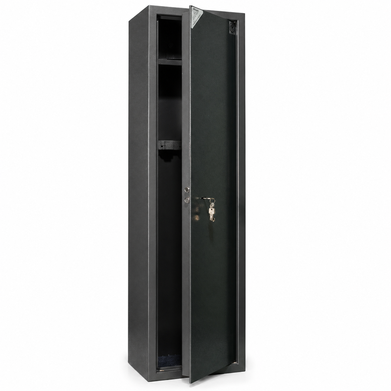AV4 slim vertical gun safe cabinet narrow metal rifle storage with lock