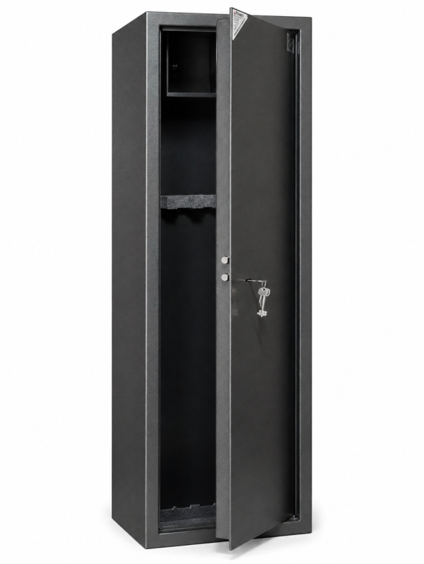 AV4 vertical gun safe with rifle holders metal firearm storage cabinet with lock